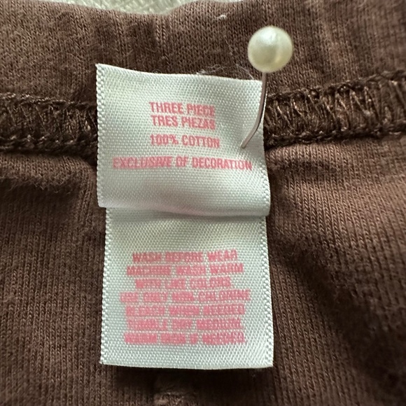 Bundle Of 2 Baby Girl Sets : Carter's Christmas 2 peace Set; Pink & Brown 3p Set - Picture 14 of 15